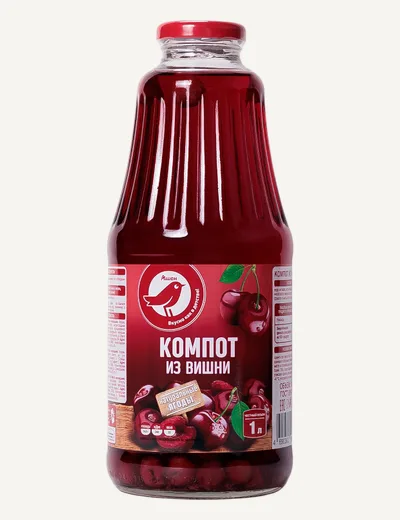 Компот из вишни под СТМ сети Ашан